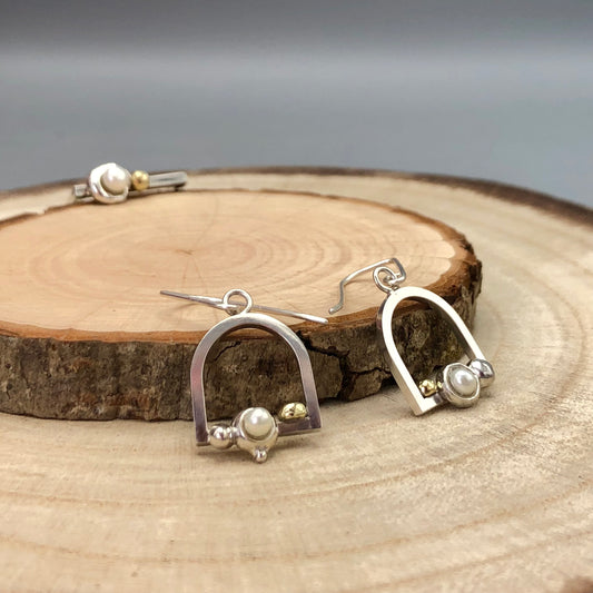 Blanc & Pearl - Earrings Blobbies